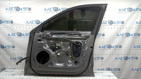 Дверь в сборе передняя правая Audi A4 B9 18-25 графит LX7H, в клее, царапины на накладке