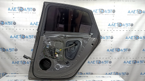Дверь в сборе задняя правая Audi A4 B9 17-25 графит LX7H, стекло в клее
