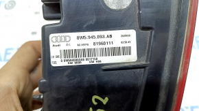 Фонарь внутренний крышка багажника левый Audi A4 B9 20-25 седан LED, с накладкой, царапины
