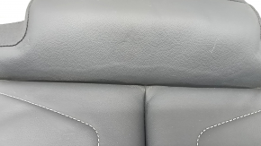 Подушка заднего ряда сидений правая Audi Q3 83A 19-25 кожа черная, серая строчка, царапина, примята