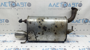 Глушитель задняя часть с бочкой Toyota Camry v40 07-11 2.4, 2.5, hybrid, ржавый, отпилены шпильки, примята