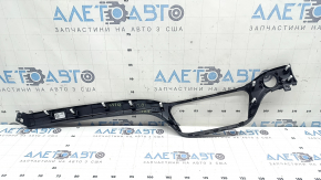 Ornament central panou frontal Hyundai Ioniq 17-19 sub butonul start/stop, negru, zgârieturi