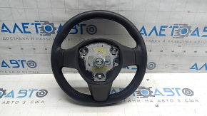 Volan din piele neagră pentru Tesla Model Y 20-25, încălzit, cu rupturi