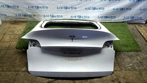 Дверь багажника голая Tesla Model Y 20-25 белый PPSW,  сколы, царапины, примята