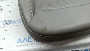 Tapițerie pernă scaun pasager Hyundai Ioniq 17-19, piele bej, perforată, încălzită, curățabilă chimic