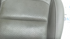 Tapițerie pernă scaun șofer pentru Hyundai Ioniq 17-19, piele bej, perforată, încălzită, curățabilă chimic, piele crăpată