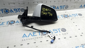 Зеркало боковое правое в сборе Tesla Model Y 20-25 13 пинов, белый  PPSW , без накладки