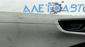 Ornamente ușă, stânga față, Hyundai Ioniq 17-19, negre cu gri deschis, cu cotieră, piele gri deschis, pentru memorie și tweeter, pentru Infinity Acoustics, uzate, pentru curățare chimică