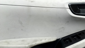 Ornamente ușă, stânga față, Hyundai Ioniq 17-19, negre cu gri deschis, cu cotieră, piele gri deschis, pentru memorie și tweeter, pentru Infinity Acoustics, uzate, pentru curățare chimică