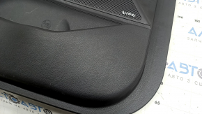 Ornamente ușă, stânga față, Hyundai Ioniq 17-19, negre cu gri deschis, cu cotieră, piele gri deschis, pentru memorie și tweeter, pentru Infinity Acoustics, uzate, pentru curățare chimică