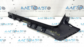 Ornament prag interior ușă, față dreapta, Audi Q3 83A 19-25, negru, zgârieturi