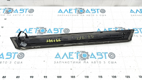 Prag exterior stânga față pentru Audi Q3 83A 19-25, negru cu iluminare din spate, S-Line, cromat, uzat