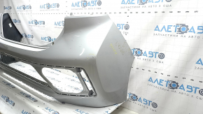 Бампер задний голый Hyundai Ioniq 17-22 без парктроников, серебро, потерт