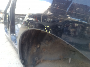 Aripă spate stânga Toyota Camry v40 07-11 pe caroserie, neagră, ruginită, lovituri, denivelări