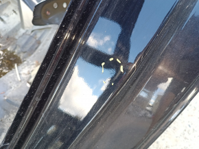 Aripă spate stânga Toyota Camry v40 07-11 pe caroserie, neagră, ruginită, lovituri, denivelări