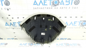 Ornamente panou față stânga sus Hyundai Ioniq 17-22, piele bej, cusături albe, curățabil chimic