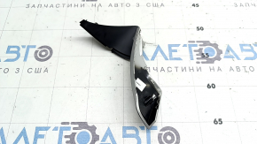 Husă volan dreapta jos Hyundai Ioniq 17-19 cromat mat cu negru, 2 piese