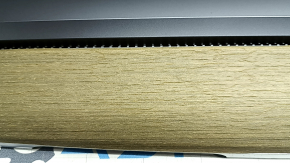 Ornament panou frontal Tesla Model Y 20-22, textura lemnului, umflat, zgârieturi