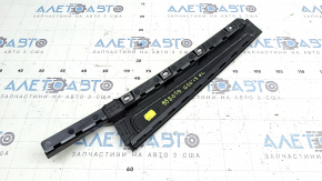 Ornament ușă, lateral, spate stânga, BMW 3 G20 19-26, față, negru lucios, zgârieturi