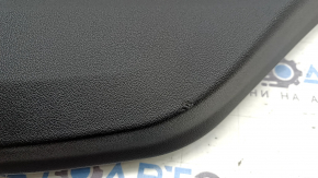 Ornament ușă, placă portieră dreapta spate, BMW 3 G20 19-21, piele neagră, maro COGNAC cu cusături, inserție cromată, mâner și buton de comandă pentru ridicarea geamului, finisaj lacrimal