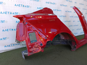 Четверть крыло задняя правая Toyota Prius 50 19-22 под BSM, отпилена с центральной стойкой, красная, тычки, вмятины