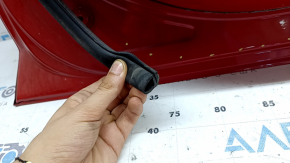 Ansamblu ușă față stânga BMW 3 G20 19-26 fără cheie, roșu A75, lipsă dopul cilindrului încuietorii, lipsă fragment de garnitură