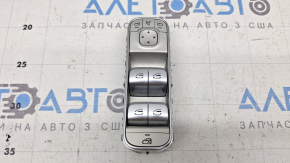 Comandă ridicare geam stânga față pentru Mercedes W167 GLE 20-26 cromată cu oglinzi rabatabile automat, suport buton defect