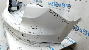 Bara spate nefinisată, parte superioară, Audi Q3 83A 19-24, pentru senzori de parcare fără sistem de asistență la parcare, S-Line, albă, zgârieturi, lovituri, elemente de fixare presate, rupte