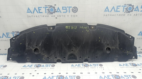 Защита переднего бампера Toyota Prius 50 16-18 затерта, надрывы