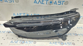 Фара передняя левая в сборе Honda CRV 23-26 LED с черным глянцевым молдингом, скол на молдинге, потертость