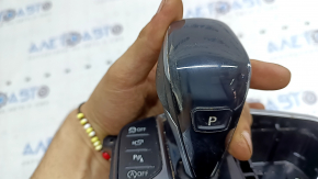 Ansamblu schimbător de viteze BMW 3 G20 19-22 cu mâner și butoane pentru camere 360, aer sub sticlă, pentru curățare chimică, uzat
