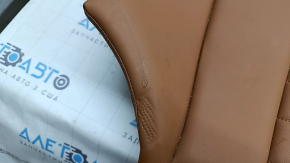 Pernă banchetă spate, rândul 2 BMW 3 G20 19-21, piele maro COGNAC, curățabilă chimic, cu găuri