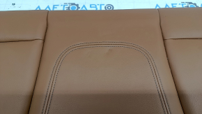 Pernă banchetă spate, rândul 2 BMW 3 G20 19-21, piele maro COGNAC, curățabilă chimic, cu găuri