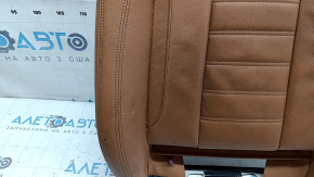 Обшивка подушки водительского сиденья BMW 3 G20 19-21 кожа коричневая COGNAC, с подогревом, под химчистку