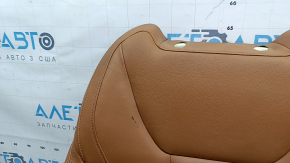 Обшивка спинки водительского сиденья BMW 3 G20 19-21 кожа коричневая COGNAC, с подогревом, под химчистку, потерт