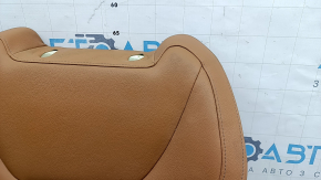 Обшивка спинки водительского сиденья BMW 3 G20 19-21 кожа коричневая COGNAC, с подогревом, под химчистку, потерт