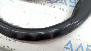 Volan fără accesorii BMW 3 G20 19-26, piele neagră cu încălzire, M Sport, cu butoane, padele, cablaj și motor vibrații, curățabil chimic, uzat
