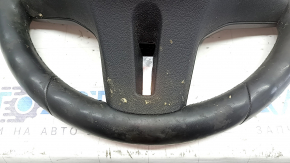 Volan fără accesorii BMW 3 G20 19-26, piele neagră cu încălzire, M Sport, cu butoane, padele, cablaj și motor vibrații, curățabil chimic, uzat