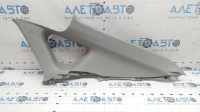 Ornament stâlp spate dreapta sus Toyota Prius 30 12-15 gri, zgârieturi, plastic alb