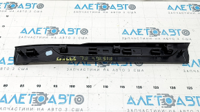 Ornament prag ușă stânga față BMW X5 F15 14-18 negru cu inserție cromată E-Drive, zgârieturi