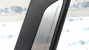 Ornament prag ușă stânga față BMW X5 F15 14-18 negru cu inserție cromată E-Drive, zgârieturi