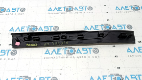 Ornament prag ușă dreapta față BMW X5 F15 14-18 negru cu inserție cromată E-Drive, zgârieturi
