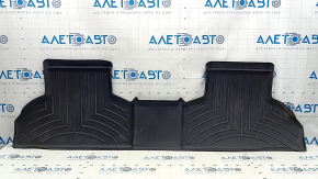 Комплект ковриков салона резина BMW X5 F15 14-18 черный, под 2 ряда, WeatherTech, полезло покрытие