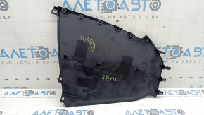 Накладка центральной консоли боковая левая Toyota Prius 30 12-15 черная, царапины, надломано крепление