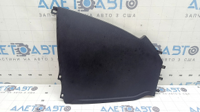 Ornamentul consolei centrale, lateral dreapta, Toyota Prius 30 10-15, este negru, elementul de fixare a devenit alb