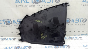 Ornamentul consolei centrale, lateral dreapta, Toyota Prius 30 10-15, este negru, elementul de fixare a devenit alb