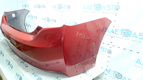 Бампер задний голый Toyota Prius 30 10-15 красный, треснуты крепления