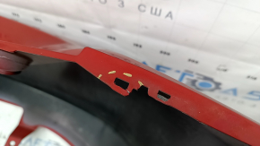 Бампер задний голый Toyota Prius 30 10-15 красный, треснуты крепления