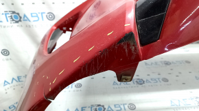 Ansamblu bara față pentru Toyota Prius 30 12-15, roșu, cu dopuri de cârlig de remorcare, grile, emblemă și cadru, zgârieturi, crăpături, găuri care nu provin din fabrică