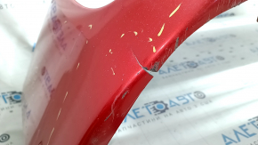 Ansamblu bara față pentru Toyota Prius 30 12-15, roșu, cu dopuri de cârlig de remorcare, grile, emblemă și cadru, zgârieturi, crăpături, găuri care nu provin din fabrică